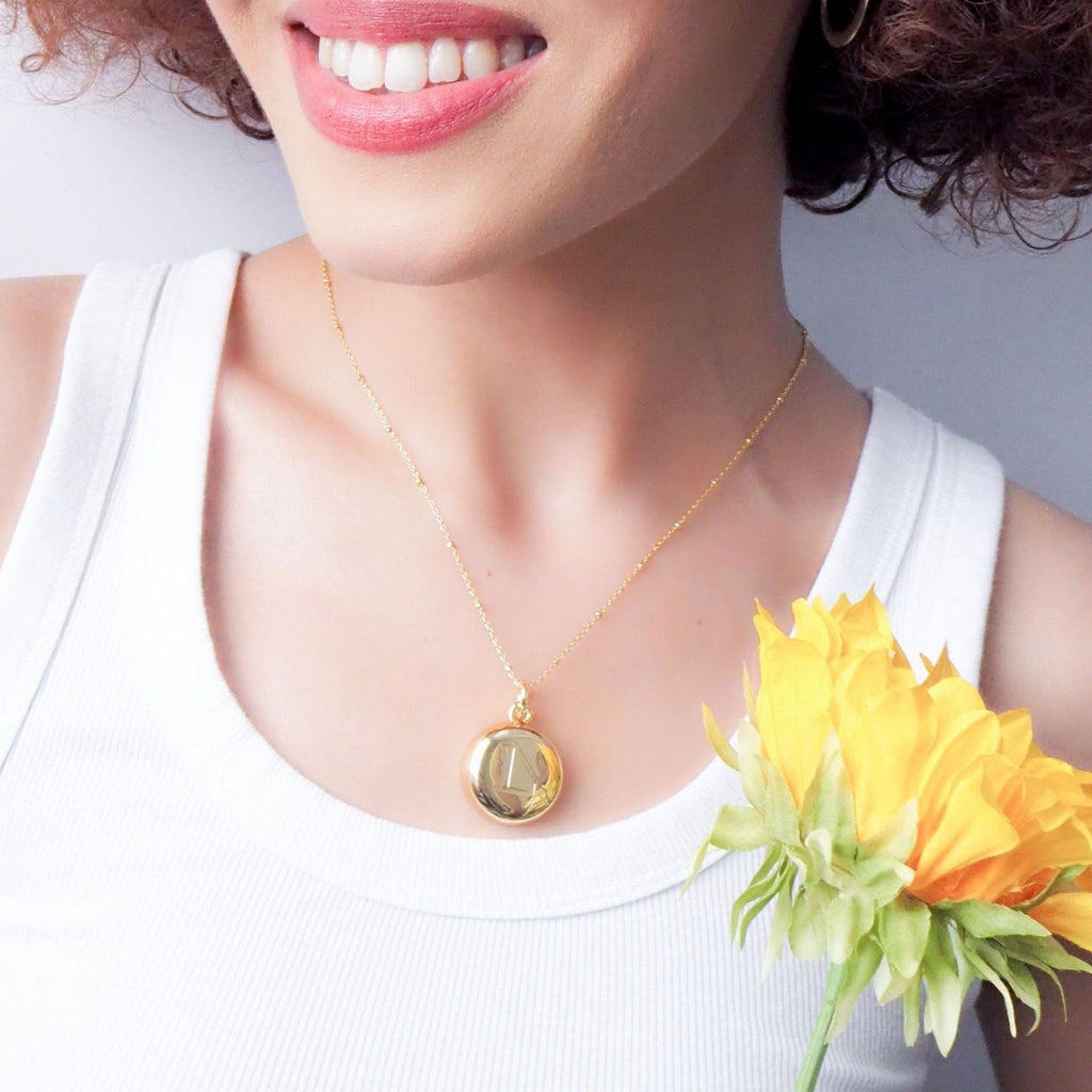 Gold LimeLife Necklace  - invisaWear